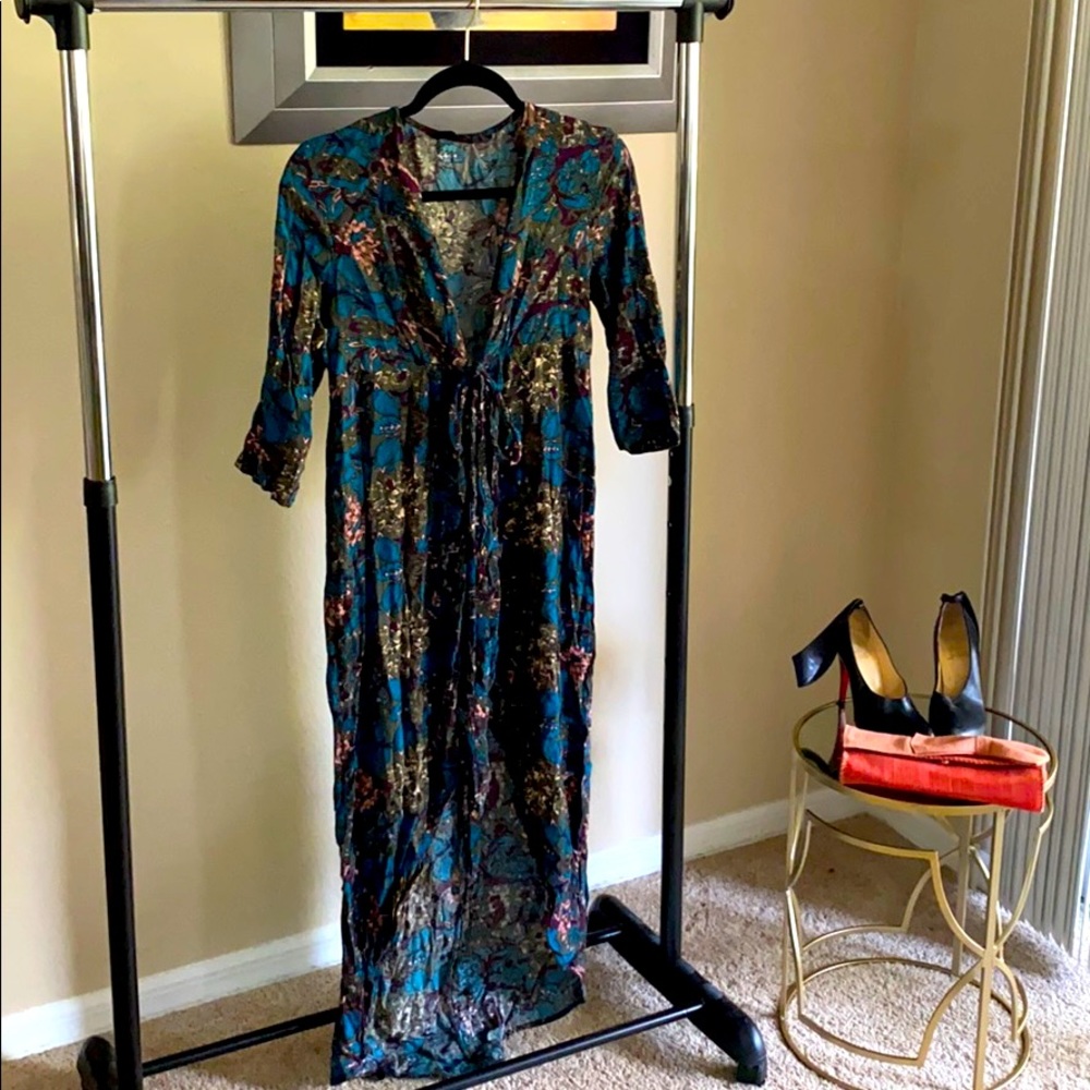 Floral Tunic Dress/Cover Up/Cardigan